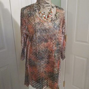 2328 Size XL Frazzle Women's Stretch Tunic Top